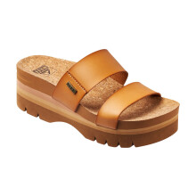 (8 UK, Natural) Reef Womens Cushion Vista Higher Platform Summer Thongs Flip Flops Sandals