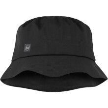 (L/XL, Black) Buff Rain Solid Bucket Hat