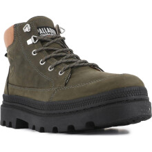 (11 UK, Olive Night) Palladium Mens Troopercuff Waterproof Leather Boots