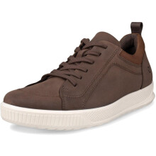 (10 UK (44EU), Coffee) ECCO Mens Byway Nubuck Leather Trainers