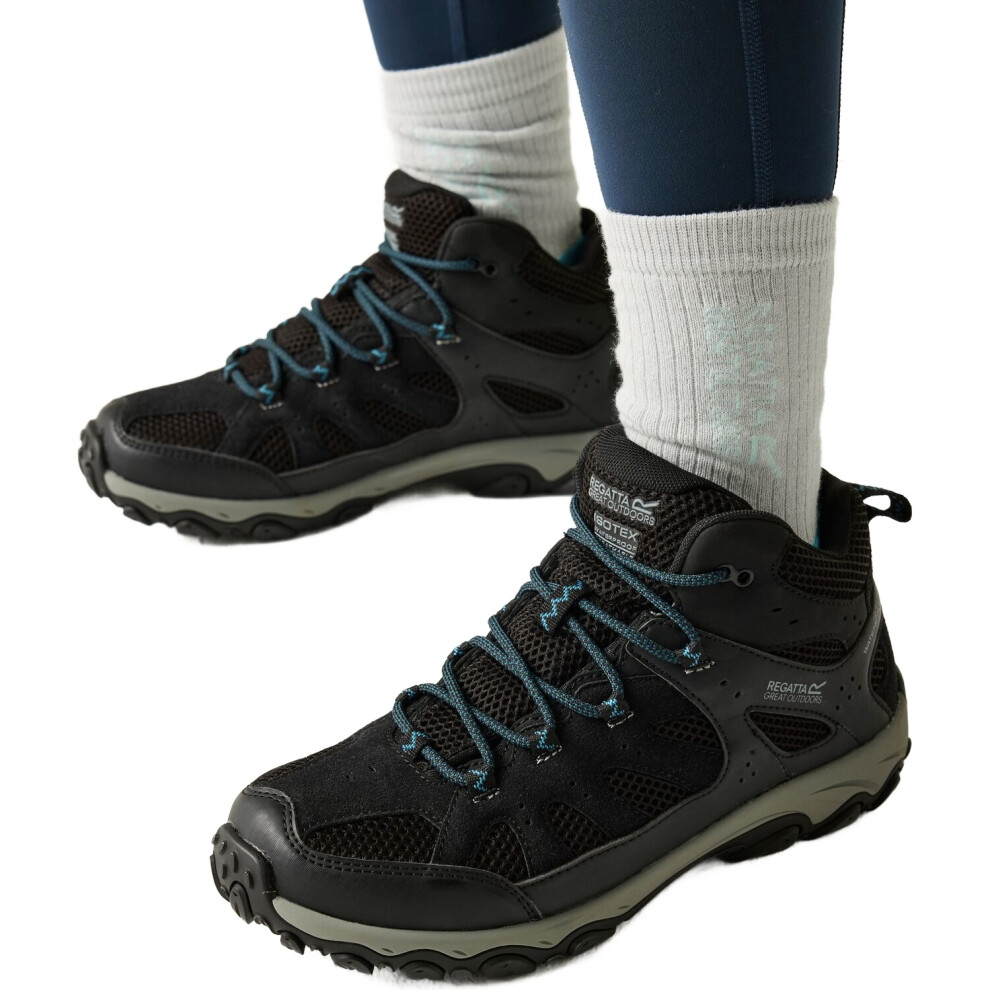 Regatta (7 Uk, Black/Storm Blue) Womens Edgepoint Iv Walking Boots