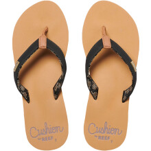 (5 UK, Black) Reef Womens Cushion Sands Beach Pool Summer Slip On Flip Flop Thongs Sandals