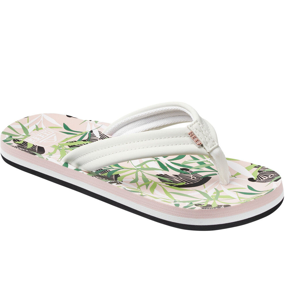 Reef (12K Uk, Zebra) Childrens Kids Ahi Summer Beach Pool Sandals Thongs Flip Flops