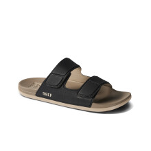 (12 UK, Black/Fossil) Reef Mens Cushion Tradewind Adjustable Summer Beach Flip Flops Slides Sliders