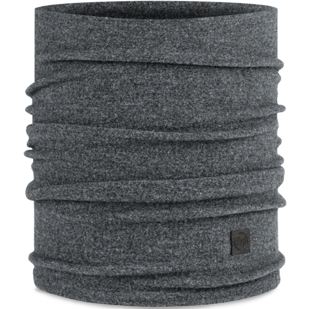 Buff Merino Fleece Neck Warmer (Solid Grey) - Image 4