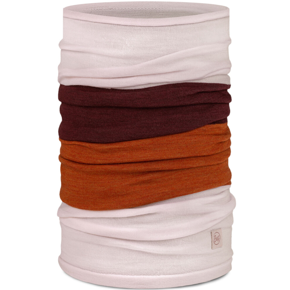 Buff (One Size, Cinnamon) Unisex Merino Wool Colourblock Move Tubular Bandana Scarf