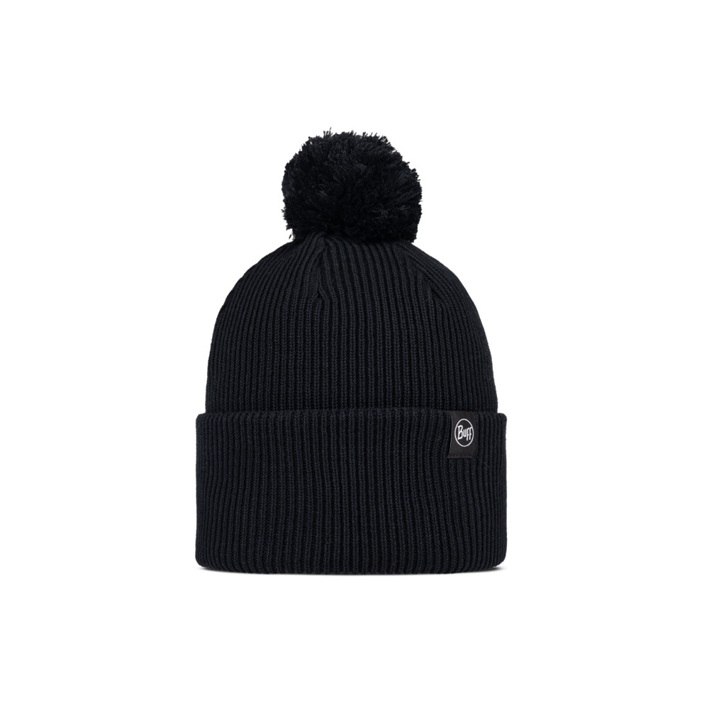Buff (One Size, Black) Unisex Renvi Full Fleece Knitted Bobble Hat