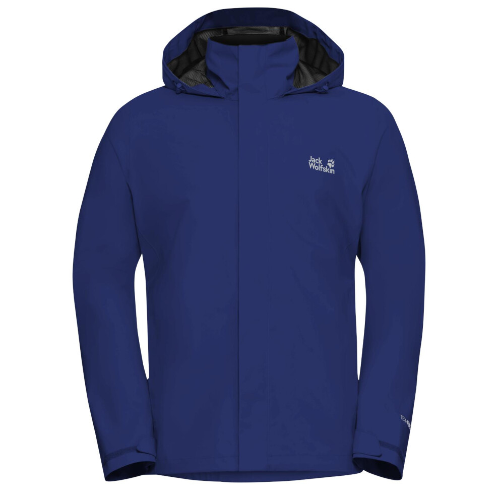 Jack Wolfskin (M, Blue Orchid) Mens Trailtime 2L Waterproof Jacket