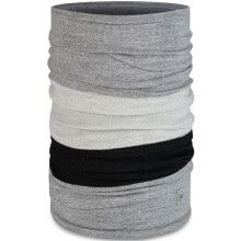 (One Size, Greyish) Buff Unisex Merino Wool Colourblock Move Tubular Bandana Scarf