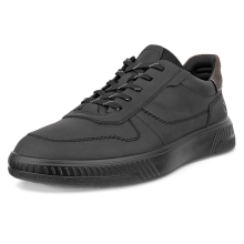 (11.5 UK (46EU), Black/Magnet) ECCO Mens Move Suede Trainers