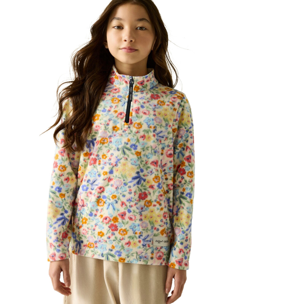 Regatta (3 - 4 Yrs, Cream Harmony Ditsy) Kids Cath Kidston Half Zip Fleece