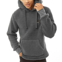 (XL, Charcoal) Bench Mens Jerry Borg Pullover Teddy Bear Fleece Hooded Sweatshirt Hoody Hoodie
