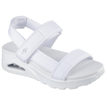 (8 UK, White) Skechers Womens Uno Summer Stand2 Sandals