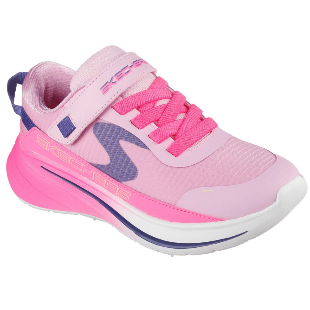 Skechers (10K, Light Pink/Hot Pink) Kids Wave 92 Imara Lite Trainers