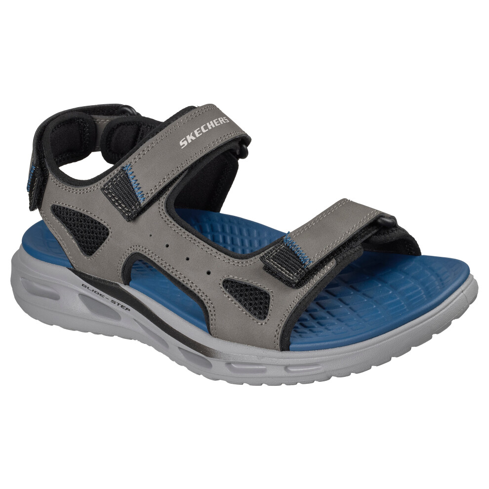 Skechers (9 Uk, Charcoal Synthetic) Mens Orvan Sd Gamble Walking Sandals