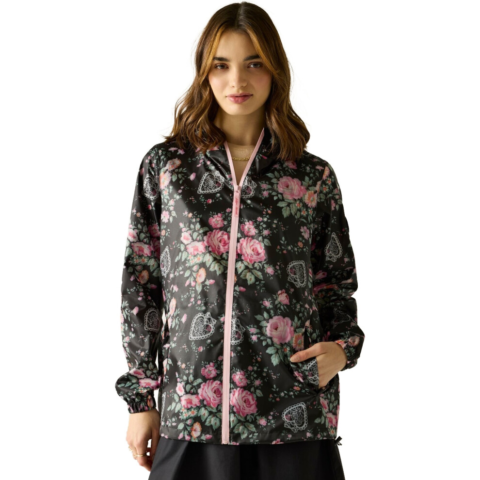 Regatta Women's Black Hackney Rose Cath Kidston Waterproof Pack It Jacket in Size 10, Sports Direct - Image 6