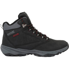 (12 UK, Black/RioRed) Regatta Mens Amble Waterproof Walking Boots