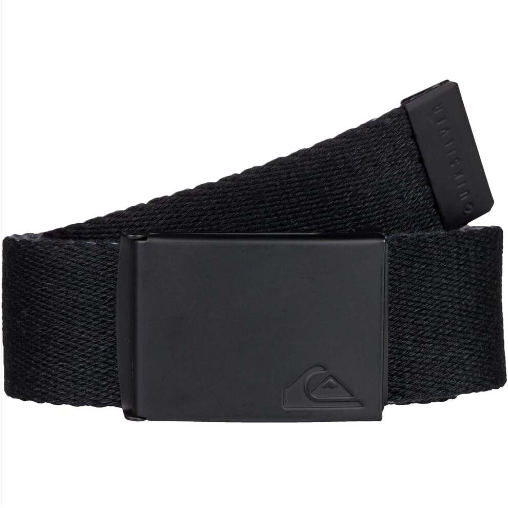 Quiksilver Adults The Jam Adjustable Bottle Opener Webbing Belt - Black