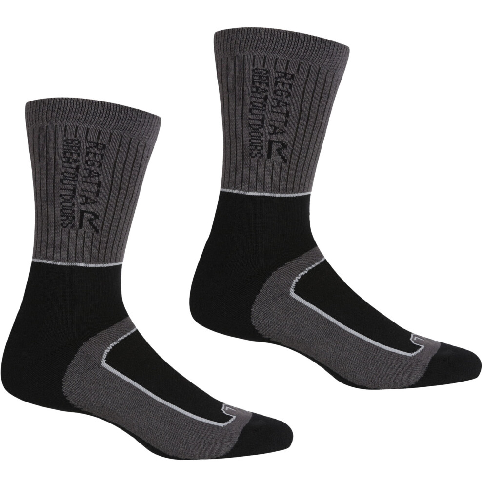 Regatta Womens Lady Samaris 2 Seasons Walking Socks - Grey - Size UK 6-8 - Image 2