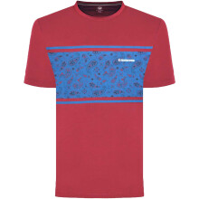 Lambretta Mens Paisley Panel Crew Neck Short Sleeve Retro T-Shirt Tee Top
