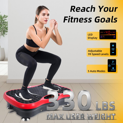 EVOLAND Vibration Plate Exercise Machine, Fitness Vibration Trainer 2