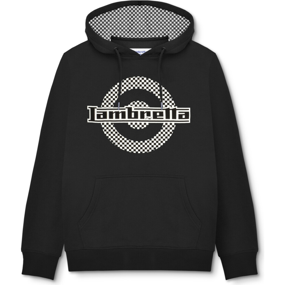 Lambretta (2Xl, Black) Mens Check Target Hoodie