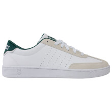 (12 UK, White/Cloud Dancer/Green) K-Swiss Mens Court Balboa Suede Trainers