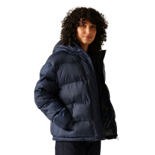 (18, Navy(Frilly Flower Blue)) Regatta Womens Orla Kiely Oversized Warm Winter Padded Jacket Coat