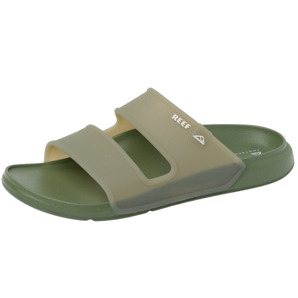 Reef (10 Uk, Stone) Mens Oasis Double Up Cushioned Sandals Thongs Flip Flops Slides Sliders