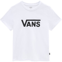 Vans Womens Drop V Short Sleeve Crew Neck Large Logo Cotton T-Shirt Top Tee