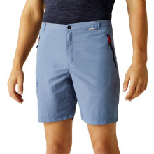 (42, Coronet Blue) Regatta Mens Leesville II Multi Pocket Cargo Walking Shorts