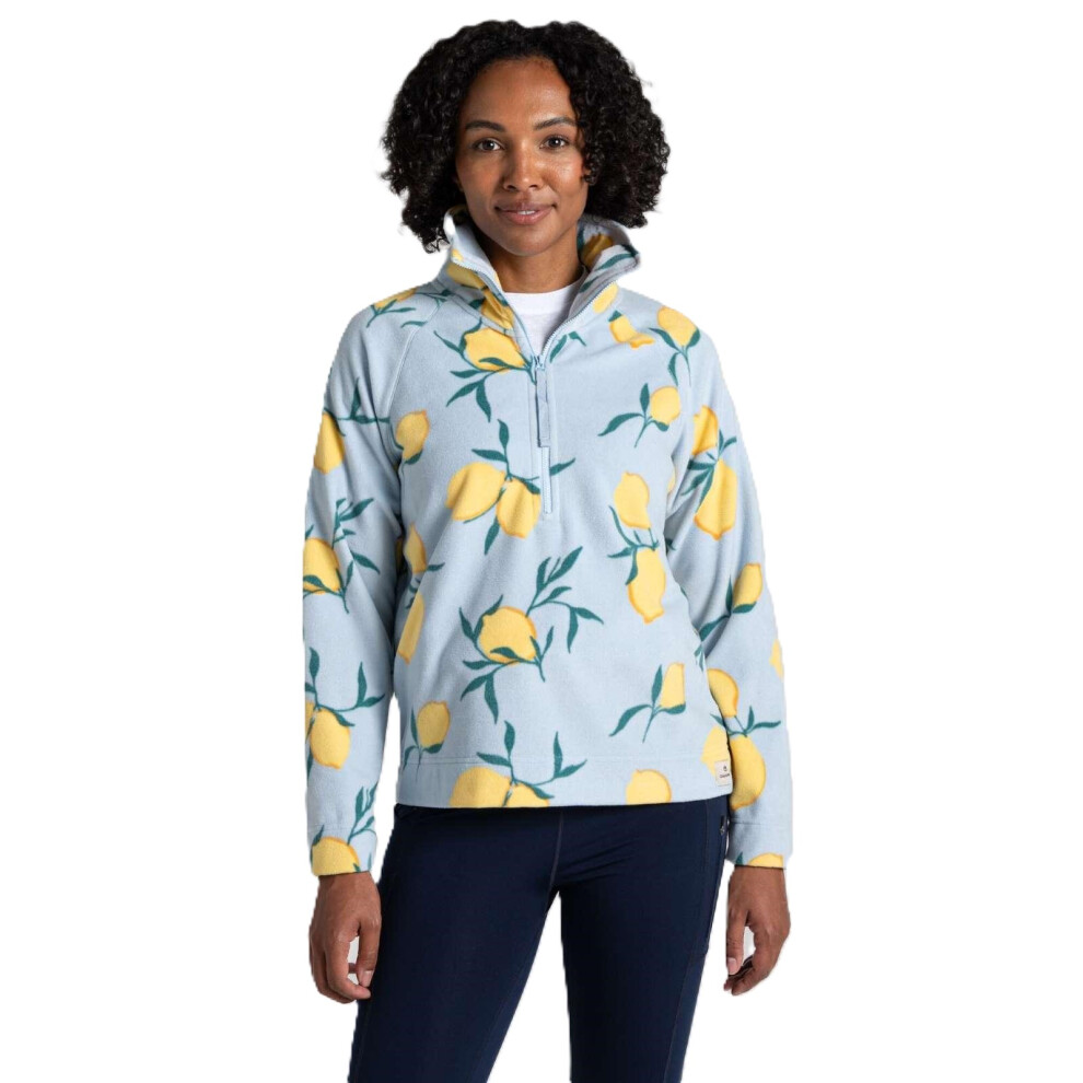 Craghoppers (16, Nimbus Blue Print) Womens Annjela Quick Dry Half Zip Fleece