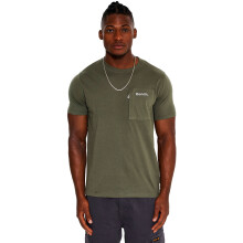 (S, Khaki) Bench Mens Lapse Short Sleeve Crew Neck Cotton Casual T-Shirt Top Tee