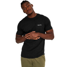 (S, Black) Bench Mens Lapse Short Sleeve Crew Neck Cotton Casual T-Shirt Top Tee