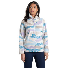 (14, Optic White Print) Craghoppers Womens Annjela Quick Dry Half Zip Fleece