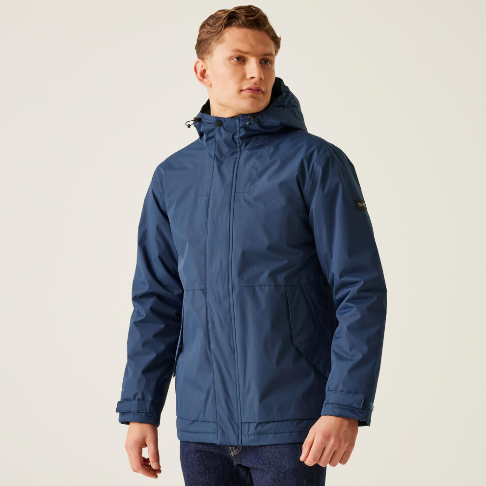 Regatta (Xxl, Moonlight Denim) Mens Sterlings Iv Waterproof Fleece Lined Jacket Coat - Burnt Henna
