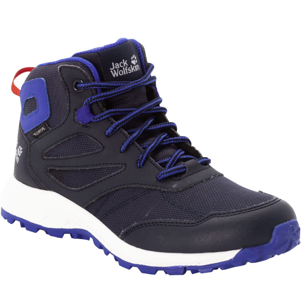 Jack Wolfskin Kids Woodland Texapore Mid Rise Waterproof Walking Hiking Boots