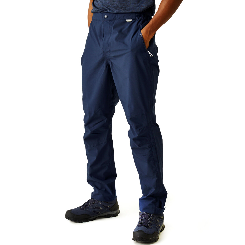 Regatta (M, Navy) Mens Highton Waterproof Walking Overtrousers - Navy - Image 4