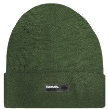 (One Size, Khaki) Bench Mens Bunson Warm Winter Turned Up Knitted Beanie Hat