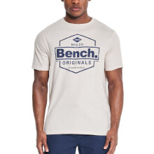 Bench Mens Denzo Short Sleeve Crew Neck Cotton Large Logo T-Shirt Top Tee