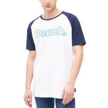 Bench Mens Rockwell Short Sleeve Crew Neck Cotton Large Logo T-Shirt Top Tee