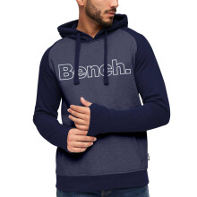 (S, Navy) Bench Mens Manchini Pullover Hooded Sweatshirt Hoody Jumper Hoodie