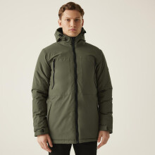 (3XL, Crocodile) Regatta Mens Larrick Waterproof Insulated Hooded Outdoor Walking Jacket