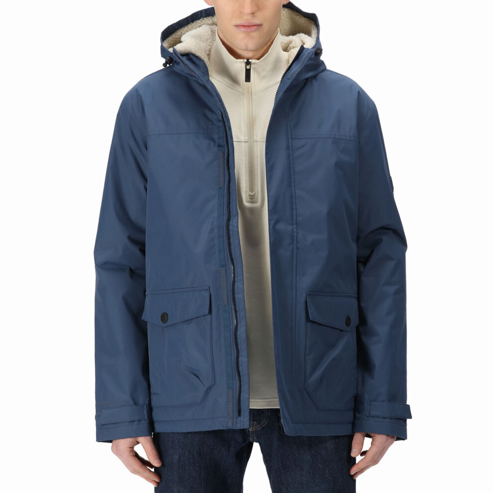 Regatta Mens Sterlings Iii Waterproof Durable Insulated Coat - Navy - Size Small - Image 3