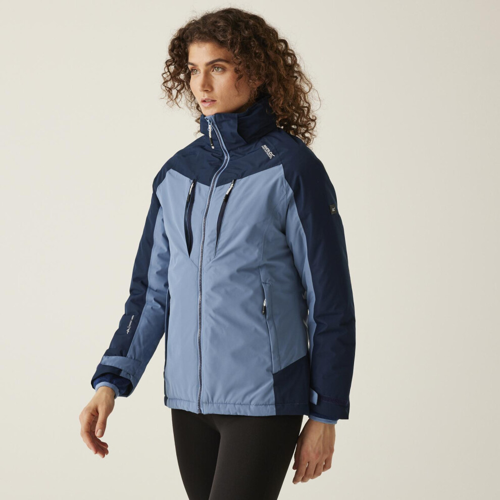 Regatta Womens Calderdale Waterproof Hooded Winter Jacket - Coronet Blue - 10 - Image 3