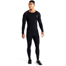 Dare 2b Mens In The Zone T-Shirt Top Bottoms Seamless Baselayer Set - Black