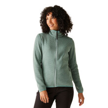 (12, Green Haze/Spruce Green) Regatta Womens Elzie Two-Tone Full Zip Fleece