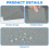 ANOMM 3pcs Canvas Repair Patch, 30x20cm Self-Adhesive Fabric Patch 3