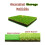 Golf Hitting Practice Mat 23.6x15.8''(60x40cm) Heavy-Duty Foldable 5