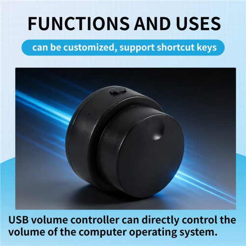 USB Volume Controller USB Wired +  Multimedia Controller Custom Small Keyboard Volume Adjustable Controller
